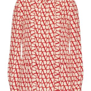 Valentino Garavani  Toile Iconographe crepe de chine shirt