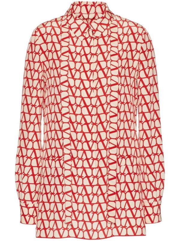 Valentino Garavani  Toile Iconographe crepe de chine shirt