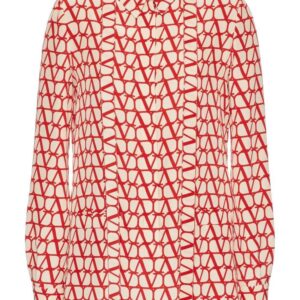 Valentino Garavani  Toile Iconographe crepe de chine shirt