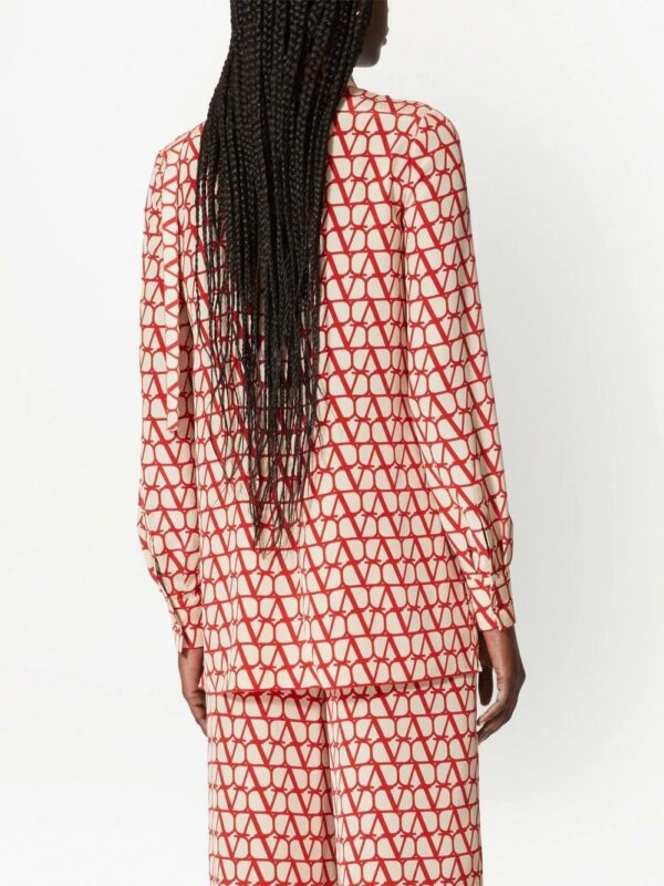 Valentino Garavani  Toile Iconographe crepe de chine shirt - Image 4