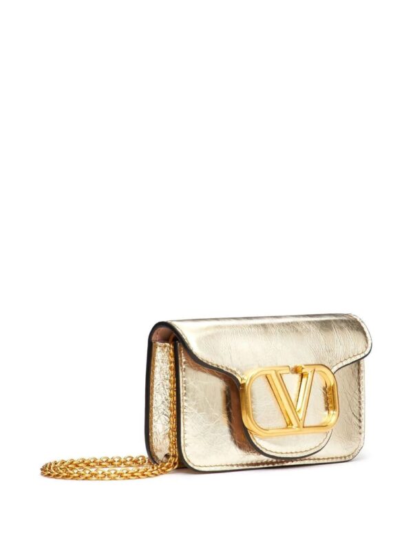Valentino Garavani  micro Locò metallic shoulder bag - Image 3