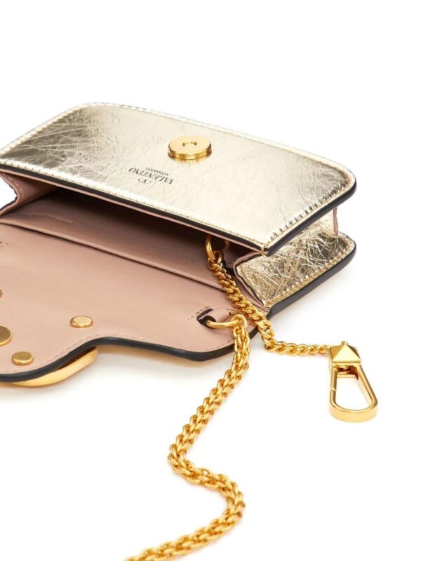 Valentino Garavani  micro Locò metallic shoulder bag - Image 4