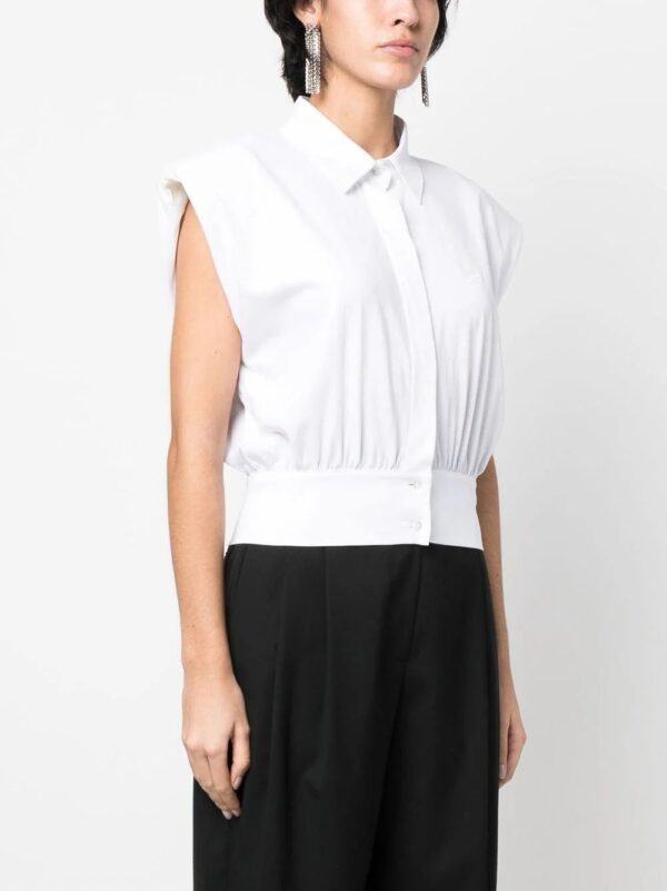 Karl Lagerfeld  shoulder-pad sleeveless shirt - Image 3