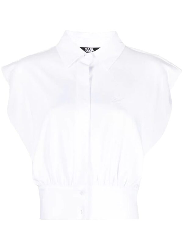 Karl Lagerfeld  shoulder-pad sleeveless shirt