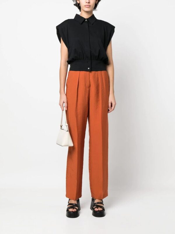 Karl Lagerfeld  padded shoulder cropped shirt - Image 2