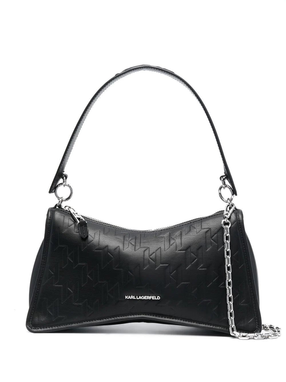 Karl Lagerfeld K/Seven monogram-debossed shoulder bag