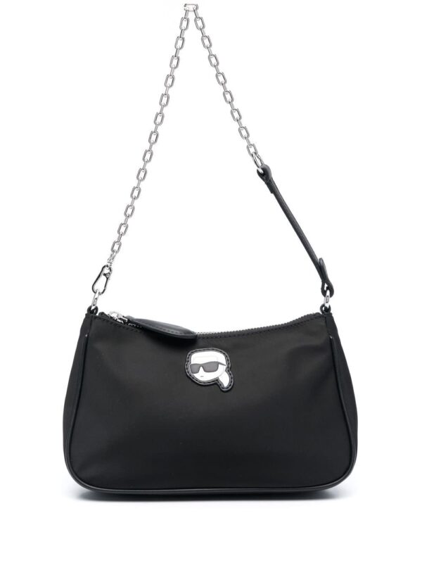 Karl Lagerfeld Ikonik appliqué-detail shoulder bag