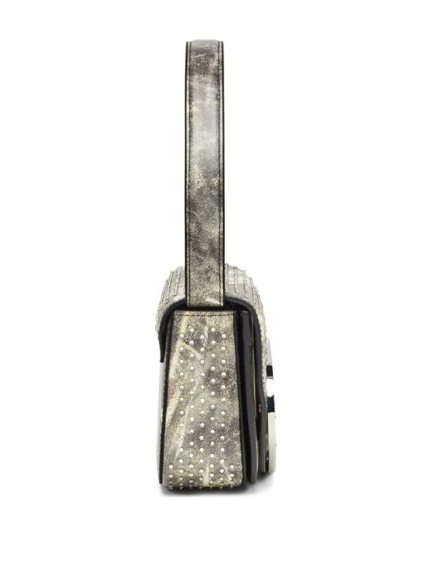 Diesel  crystal-embellished shoulder bag - Image 4