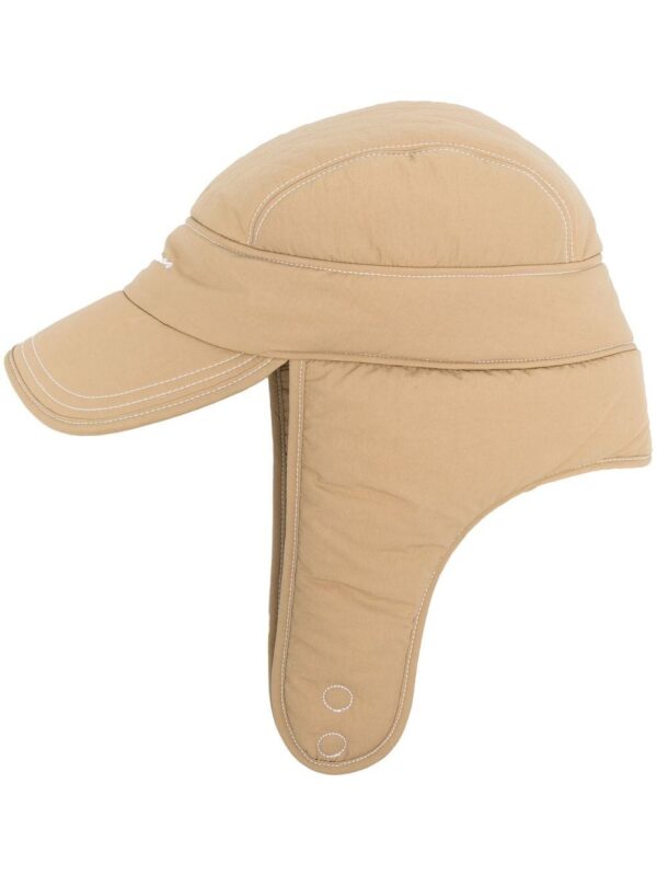 Jacquemus logo-embroidered padded trapper hat