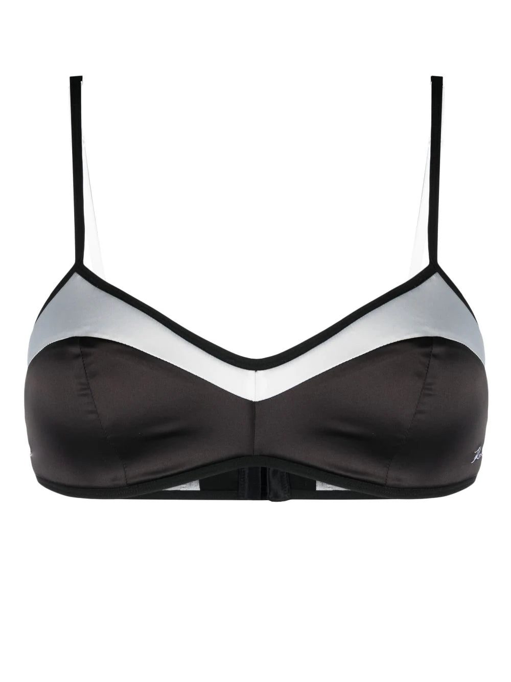 Karl Lagerfeld two-tone satin padded bra - Image 2