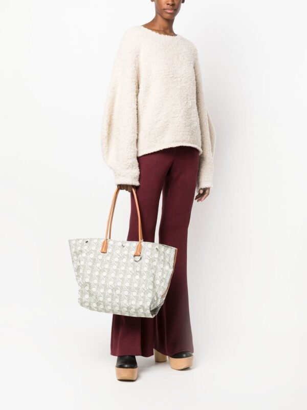 Tory Burch basketweave-print tote bag - Image 2