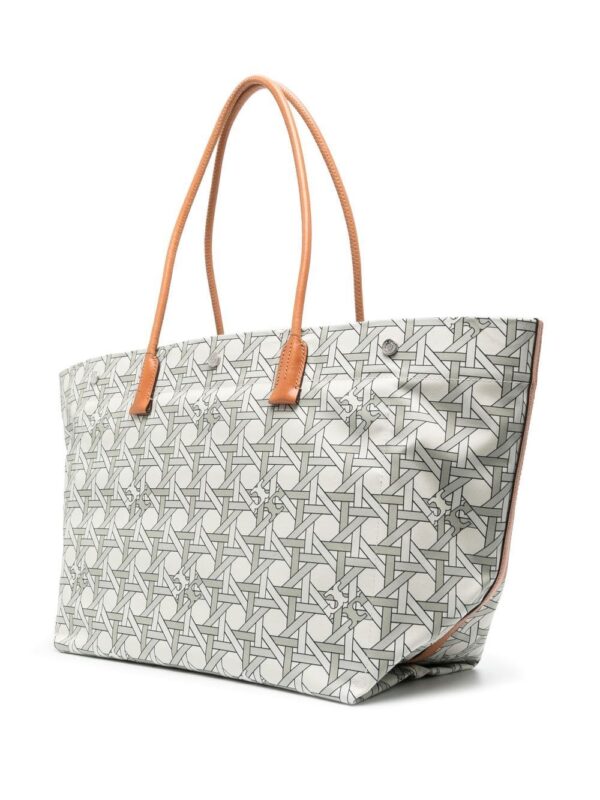 Tory Burch basketweave-print tote bag - Image 3