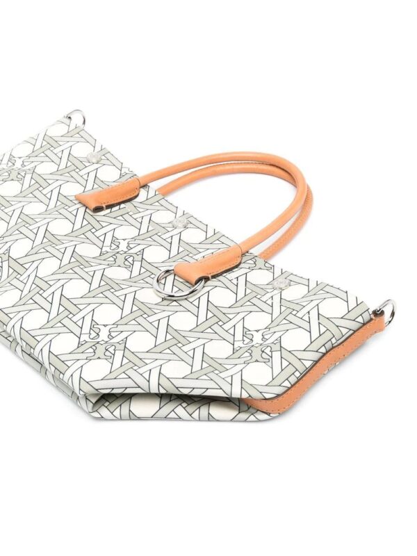 Tory Burch  Basketweave-print canvas tote bag - Image 3