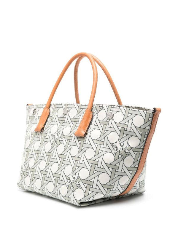 Tory Burch  Basketweave-print canvas tote bag - Image 2