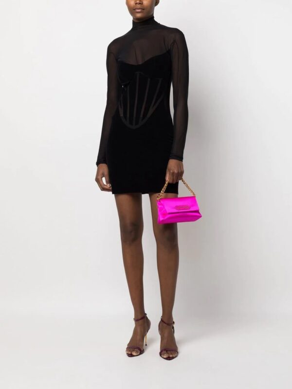 Tom Ford logo-patch chain-link clutch - Image 2