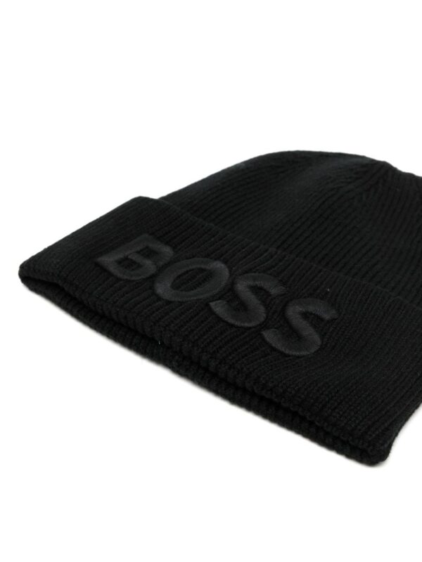 BOSS intarsia-knit logo beanie - Image 2