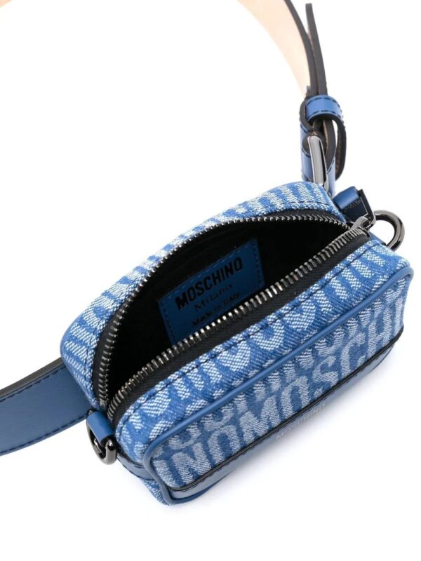 Moschino  logo-print leather belt - Image 2