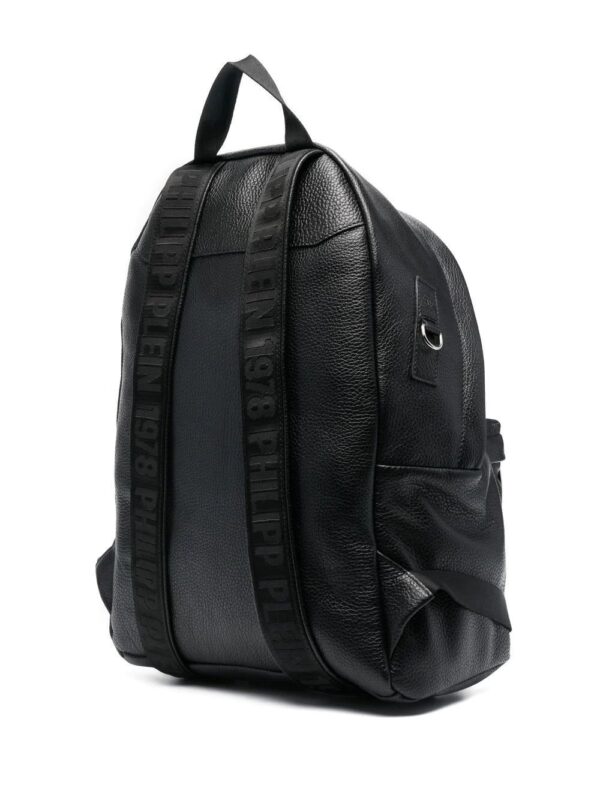 Phillip plein logo-patch zip-fastening backpack - Image 3