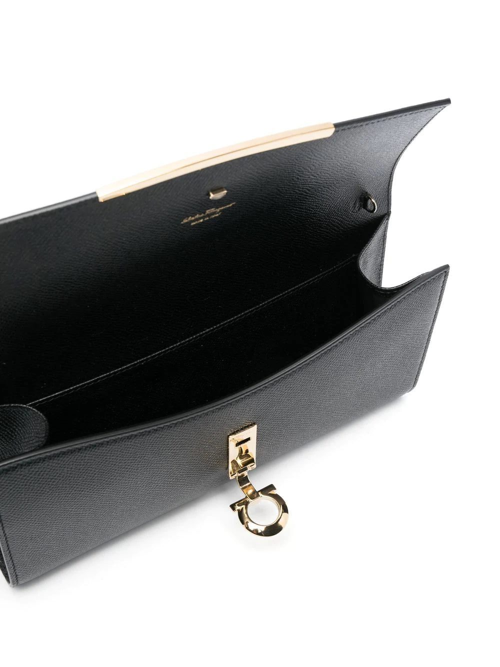 Ferragamo Gancini leather clutch bag - Image 4