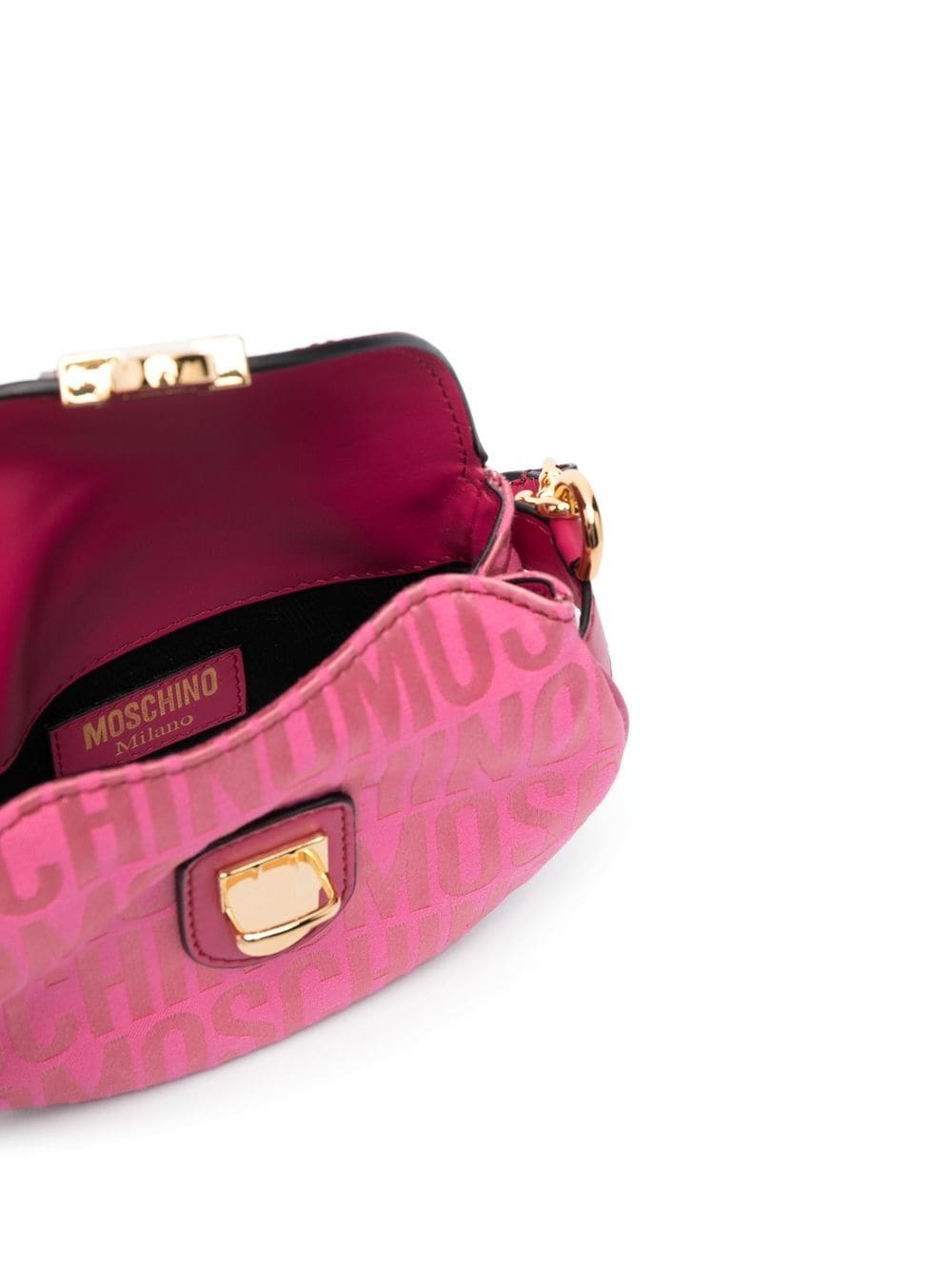 Moschino logo stamp monogram shoulder bag - Image 5