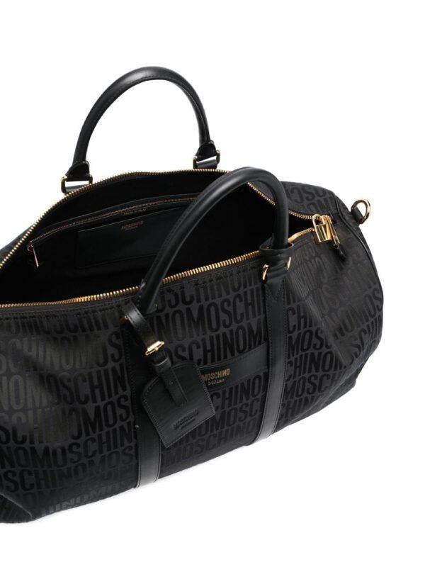 Moschino logo-print duffle bag - Image 5