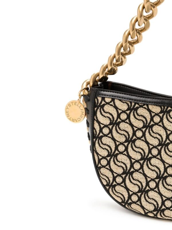 Stella McCartney S-wave canvas shoulder bag - Image 4