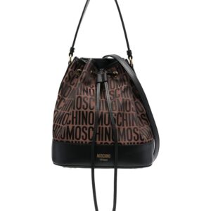 Moschino  logo-motif bucket bag