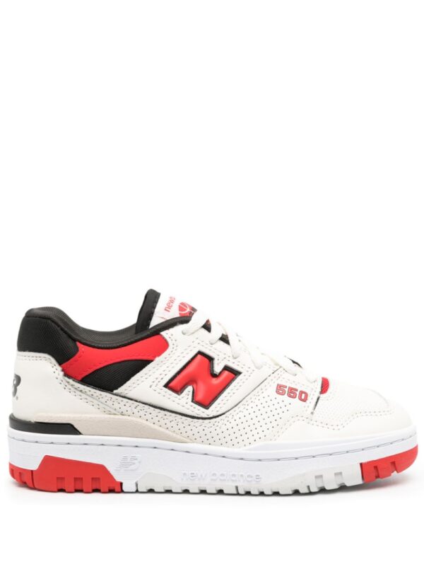 New Balance 550 logo-embossed low-top leather sneakers
