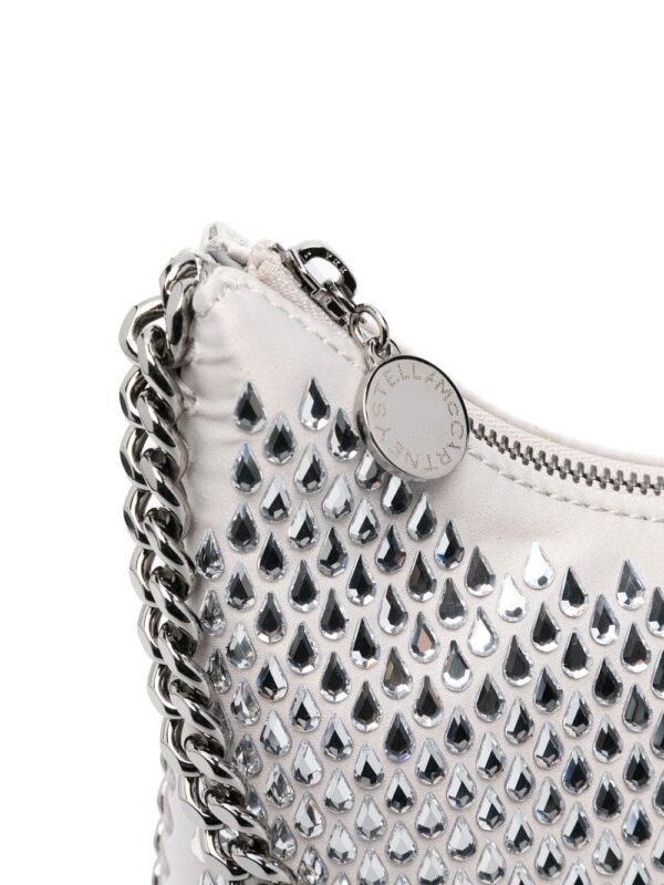 Stella McCartney Falabella crystal-embellished clutch bag - Image 5