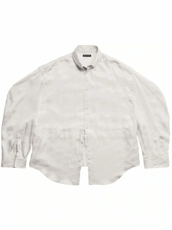 Balenciaga  BB-monogram button-up shirt