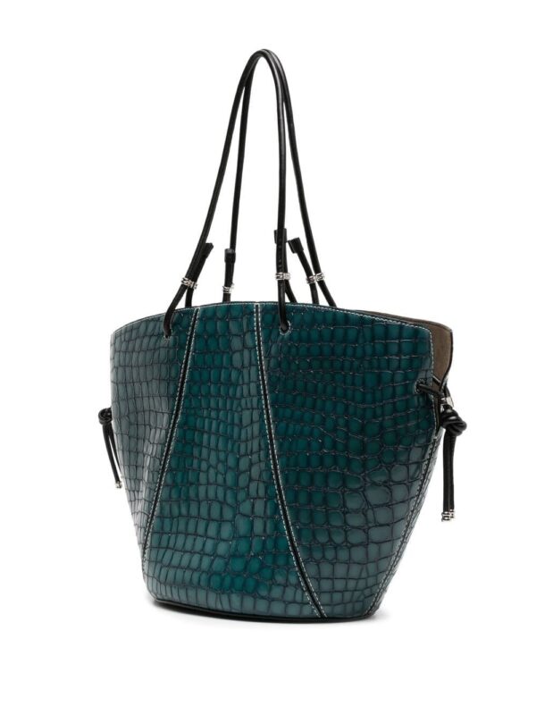 Tory Burch embossed crocodile-effect tote bag - Image 3