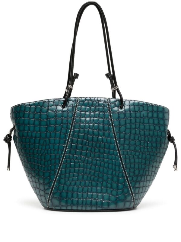 Tory Burch embossed crocodile-effect tote bag