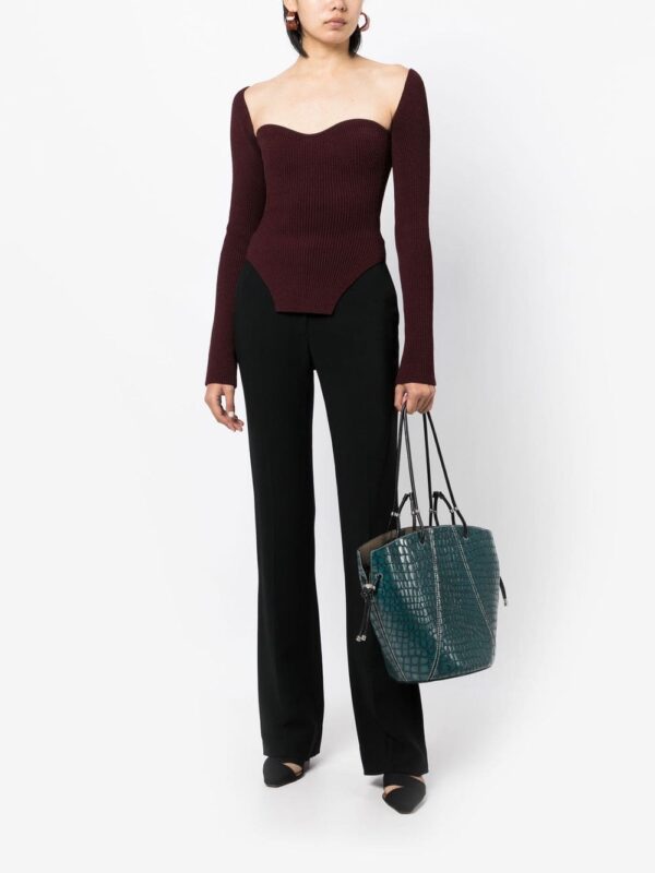 Tory Burch embossed crocodile-effect tote bag - Image 2