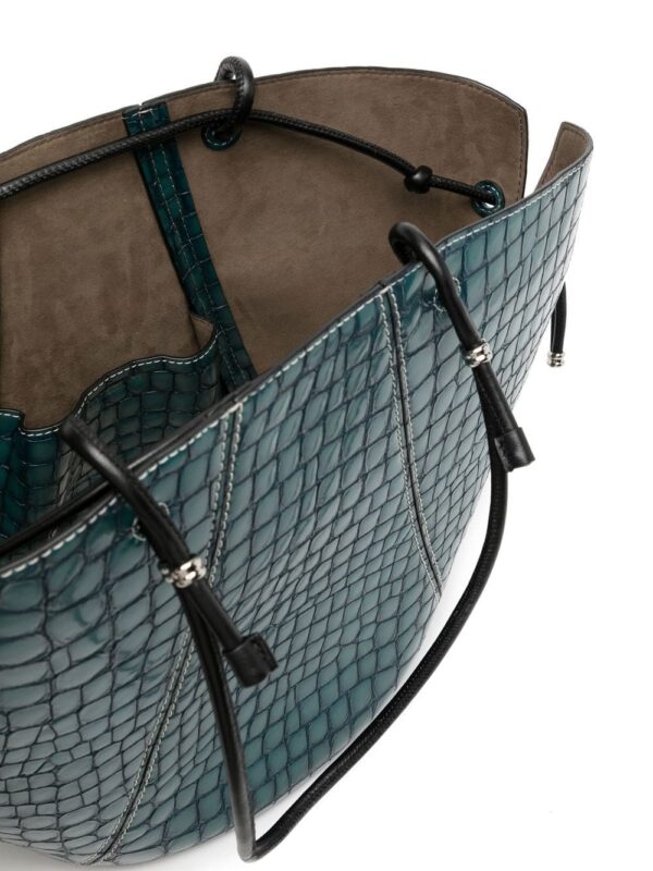 Tory Burch embossed crocodile-effect tote bag - Image 5