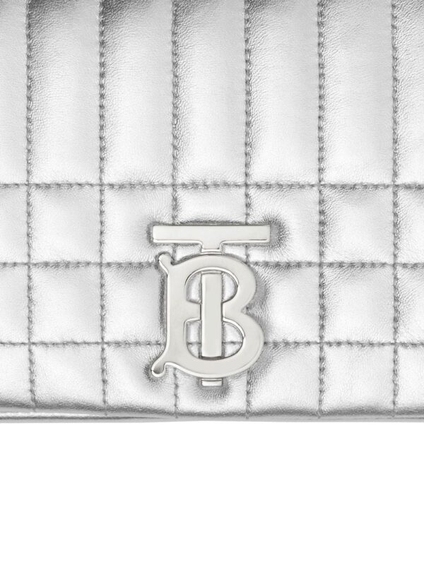 Burberry Small Lola quilted metallic leather bag - Image 4