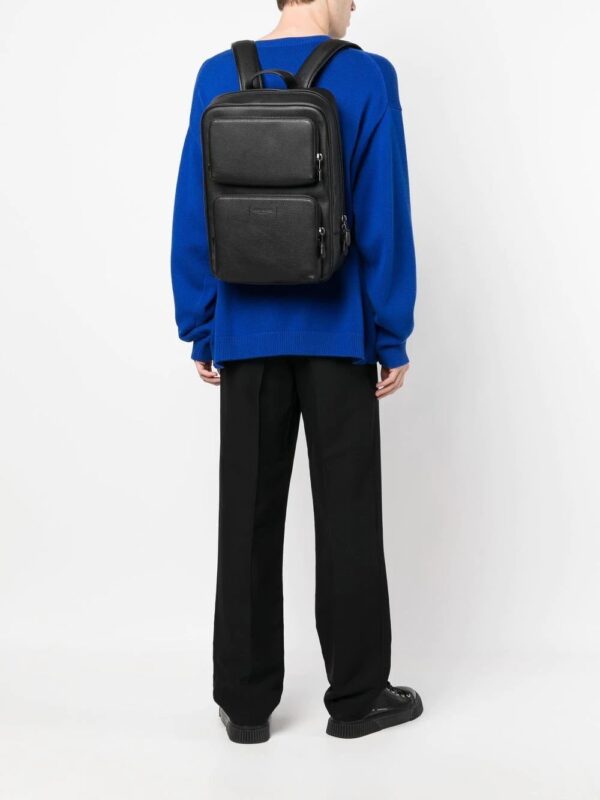 Coach multi-pocket leather backpack - Image 2