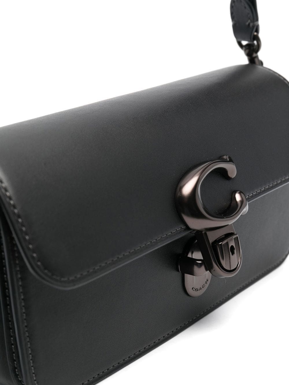 Coach logo-plaque leather tote bag - Image 4