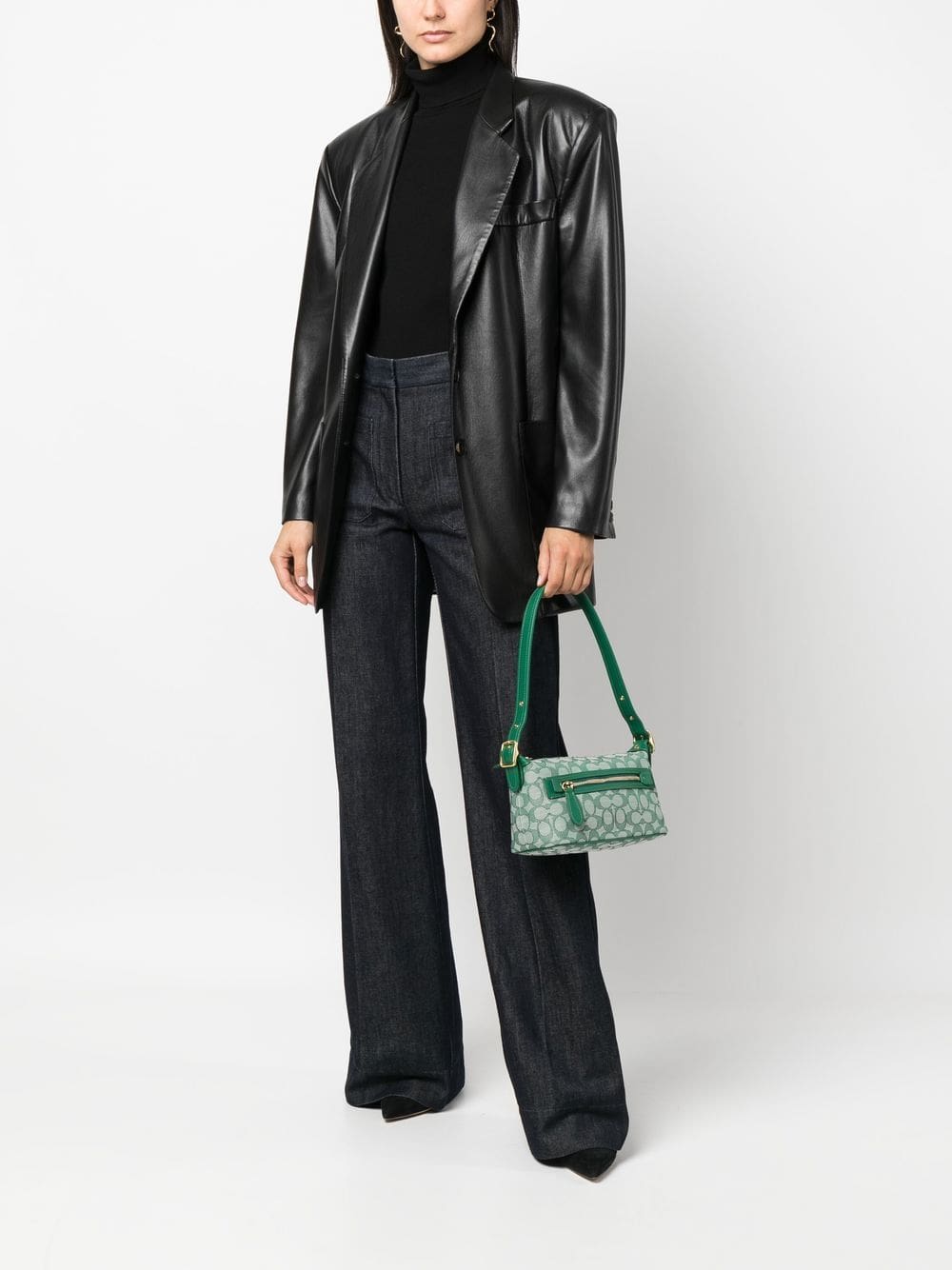 Coach monogram jacquard shoulder bag - Image 2