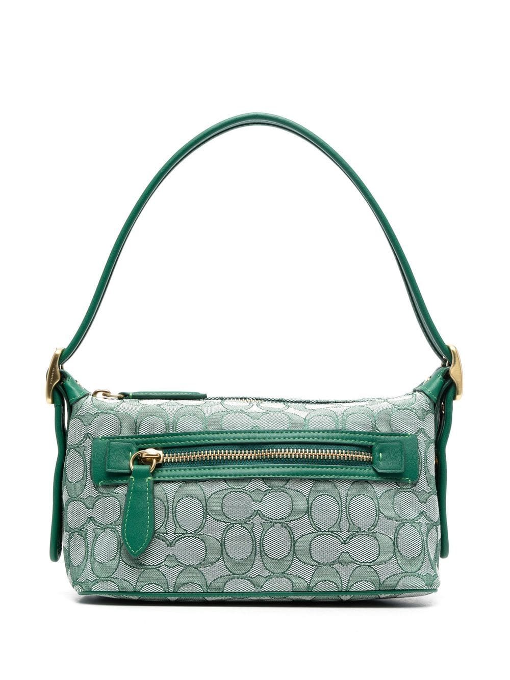 Coach monogram jacquard shoulder bag