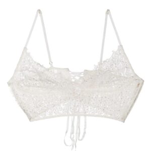 Kiki de Montparnasse  beaded lace longline bra