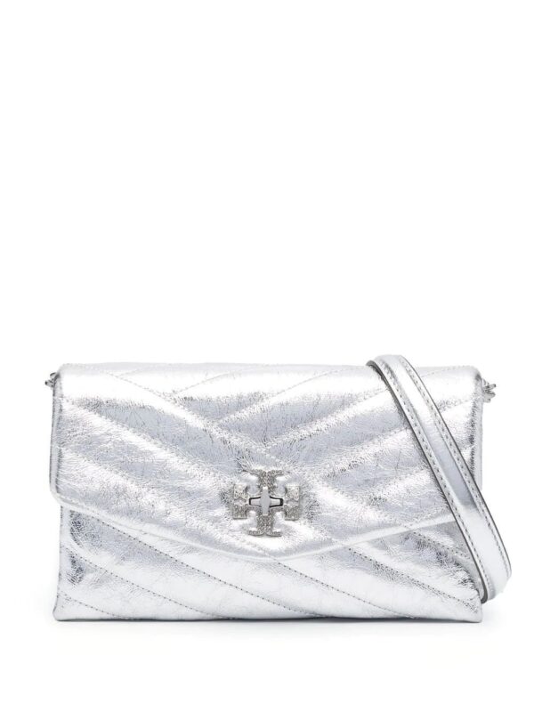 Tory Burch  Kira metallic quilted crossbody bag