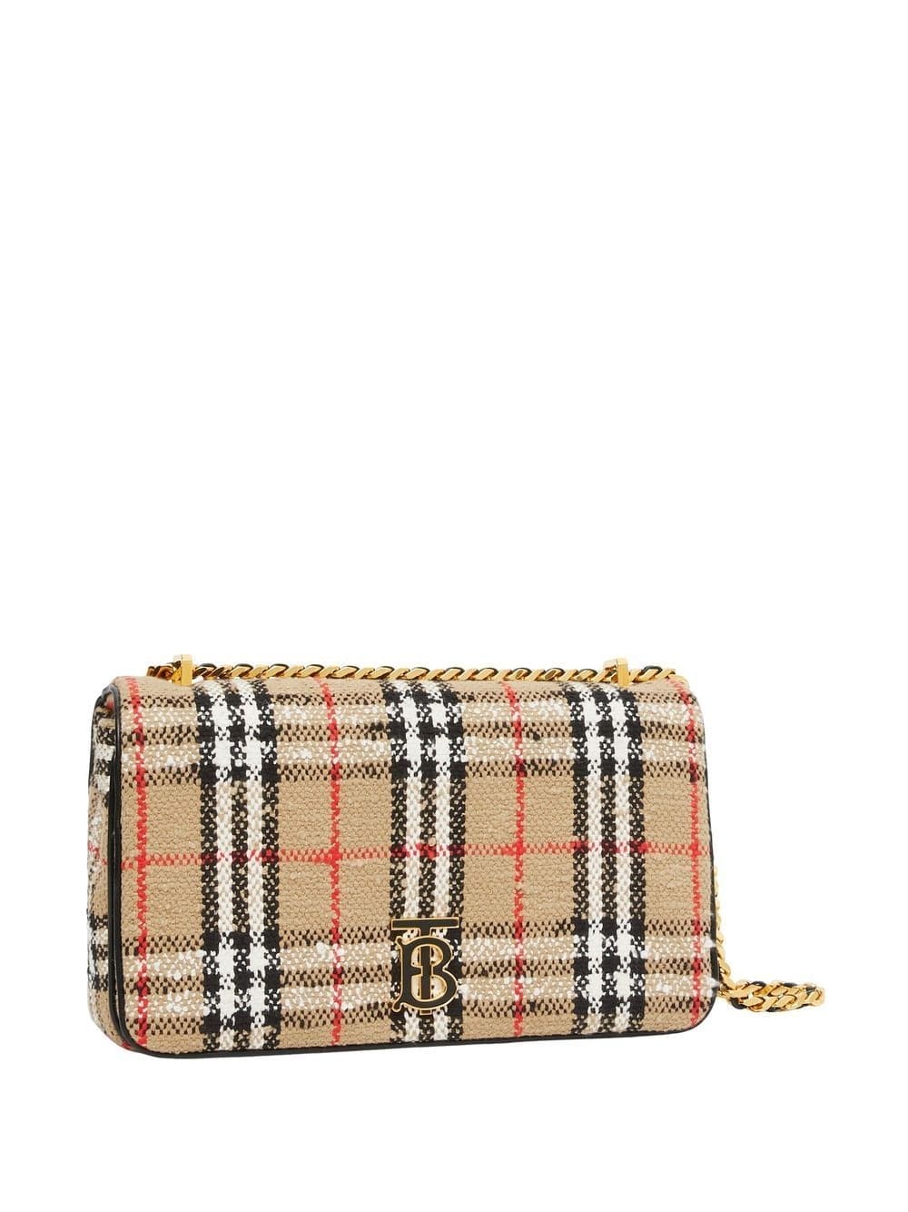 Burberry Lola Vintage-Check bouclé shoulder bag - Image 4