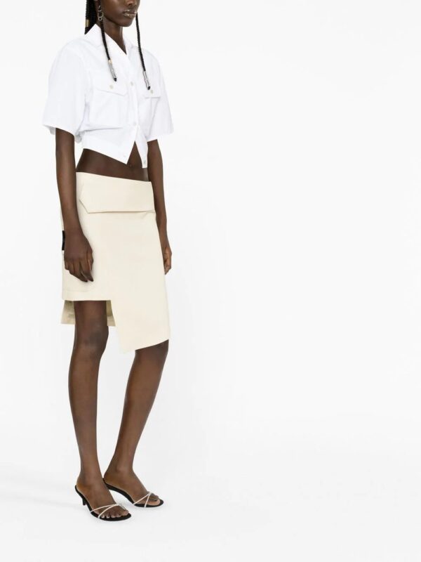 Off-White  Toybox cinched cropped shirt - Image 4