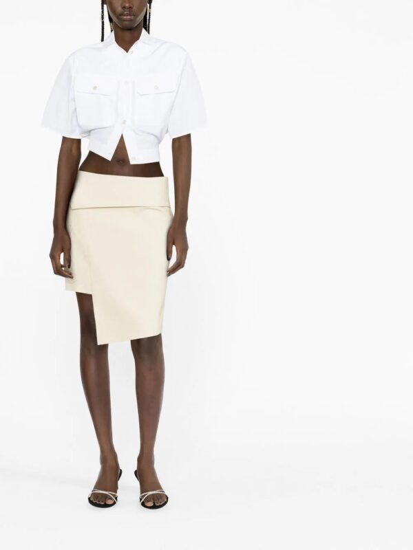 Off-White  Toybox cinched cropped shirt - Image 2