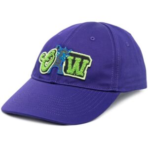 Off-White logo-patch varsity baseball cap