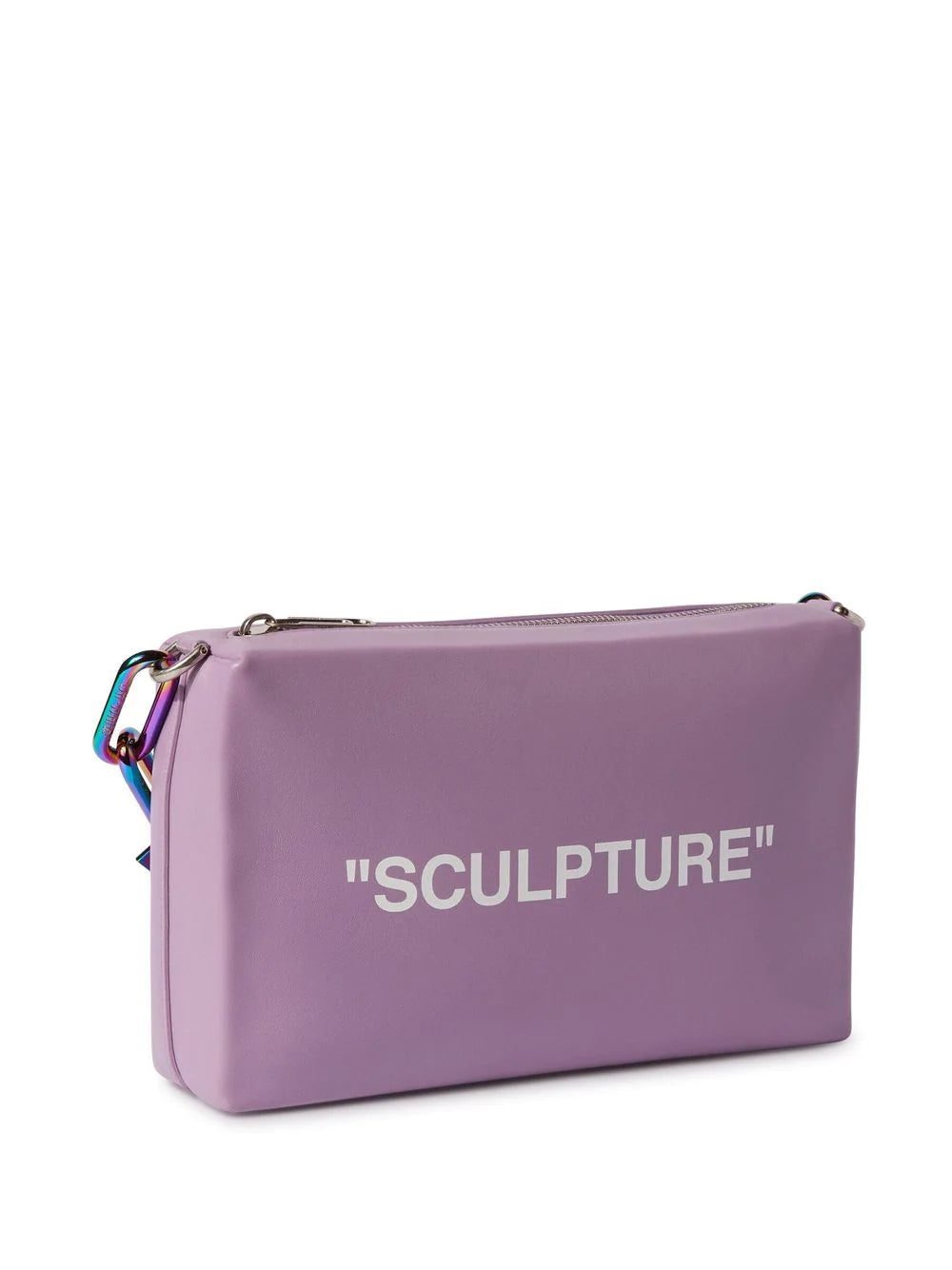 Off-White Block Pouch Quote clutch bag - Image 6