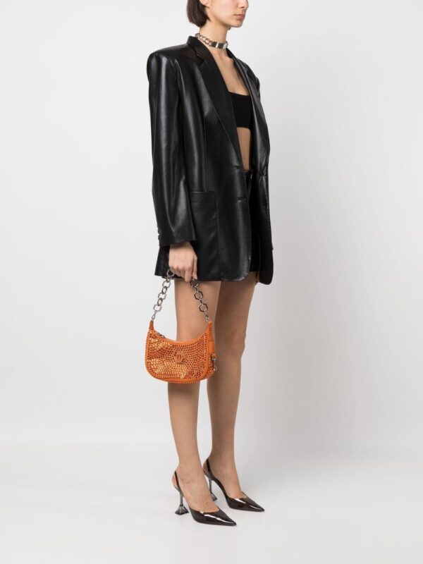 Philipp Plein crystal-embellished logo shoulder bag - Image 2