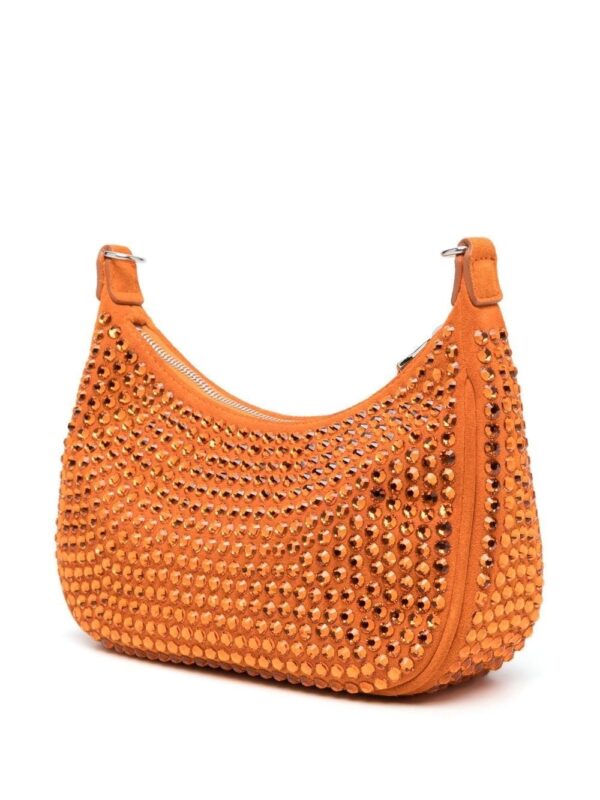 Philipp Plein crystal-embellished logo shoulder bag - Image 3