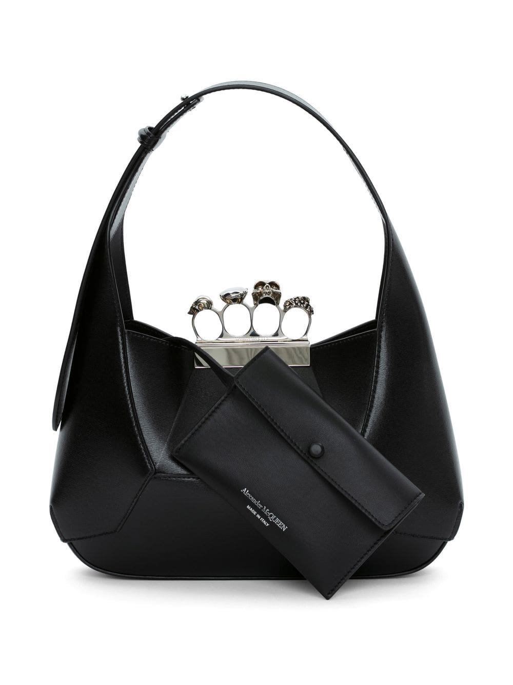 Alexander McQueen leather logo-print bag - Image 2