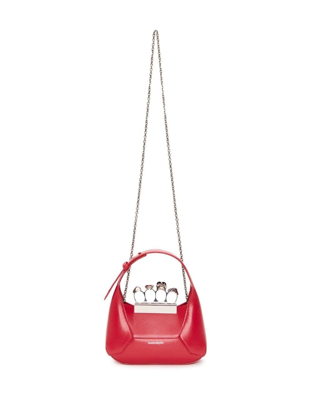 Alexander McQueen Swarovski crystal-embellished Four Ring bag - Image 5